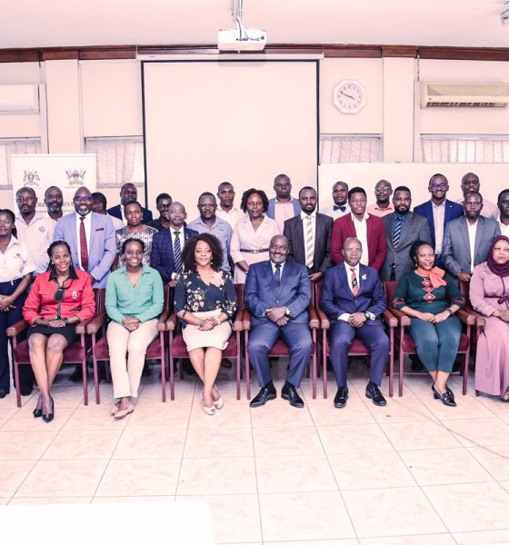 Participants joined in a group photo after the engagement