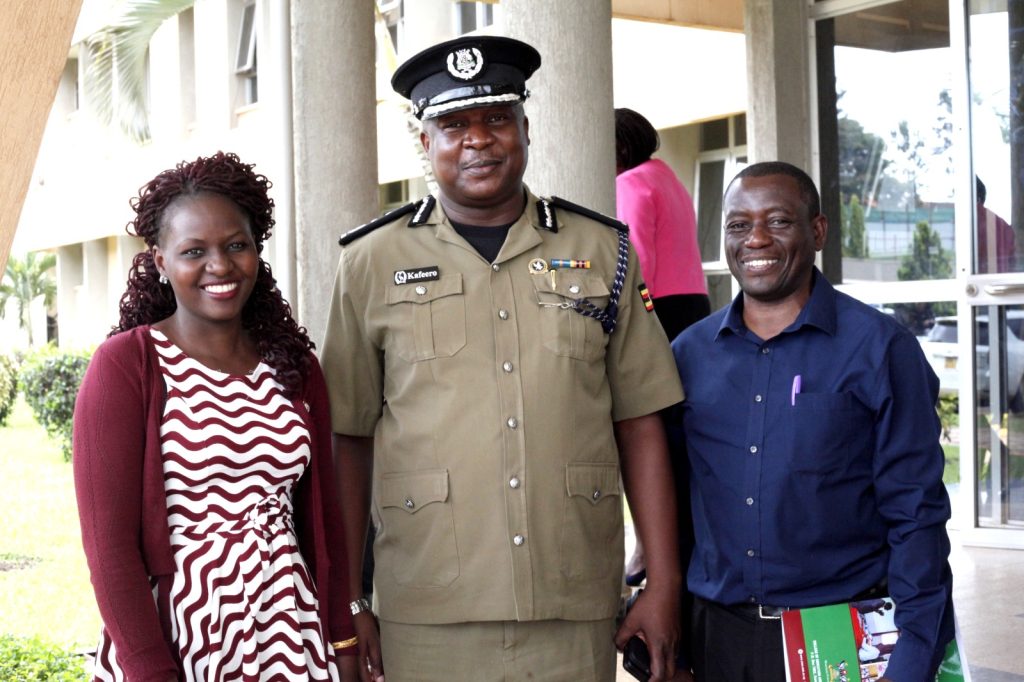 Members of the Research Team with SCP Kafeero Moses Kabugo, Commandant Police Senior Command and Staff College at Uganda Police Force. Makerere University Research and Innovations Fund (Mak-RIF) “Promoting community policing by integrating soft skills in Uganda Police training" program engagement, November 2023, Uganda Police Force Headquarters, Naguru, Kampala, Uganda, East Africa.