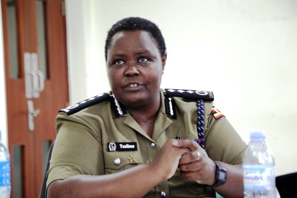 SCP Anne Tusiime, the Deputy Director Human Resource Development, Uganda Police Force. Makerere University Research and Innovations Fund (Mak-RIF) “Promoting community policing by integrating soft skills in Uganda Police training" program engagement, November 2023, Uganda Police Force Headquarters, Naguru, Kampala, Uganda, East Africa.