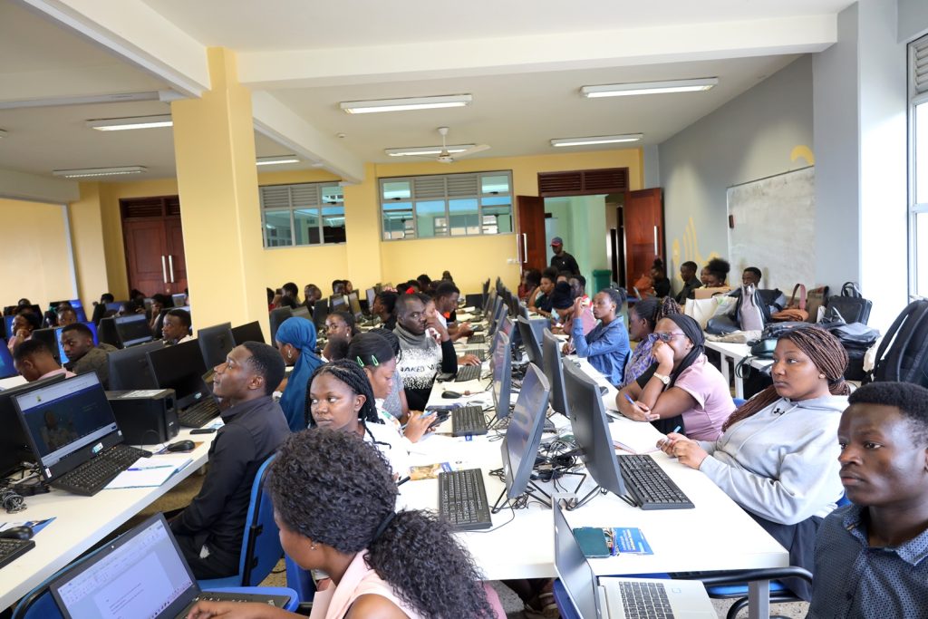 Uganda Revenue Authority (URA) future voluntary compliant tax payers training, 600 final year students from College of Business and Management Sciences (CoBAMS), Makerere University, Kampala Uganda, East Africa 30th October 2023.