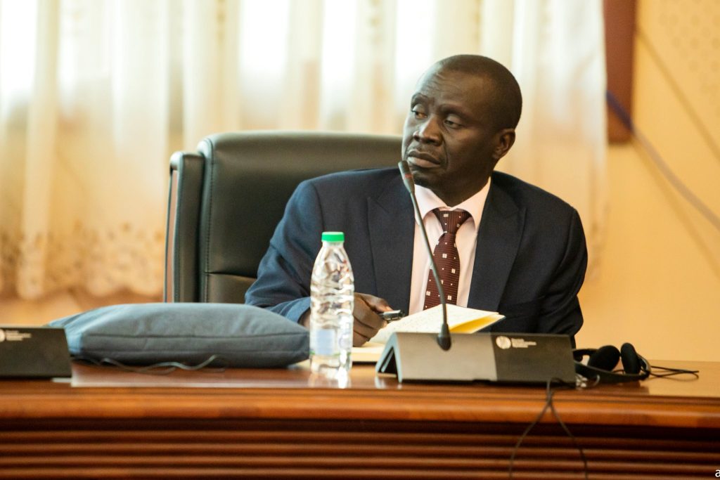 Prof. Paul Waako, the Vice Chancellor of Busitema University attending the 2023 Forum. 19th RUFORUM AGM, Theme: “Transforming Higher Education to Sustainably Feed and Create Prosperity for Africa”, 28th October-2nd November 2023 Vice Chancellors' Forum side-event, Palais de Congrès, Yaoundé, Cameroon, Africa.