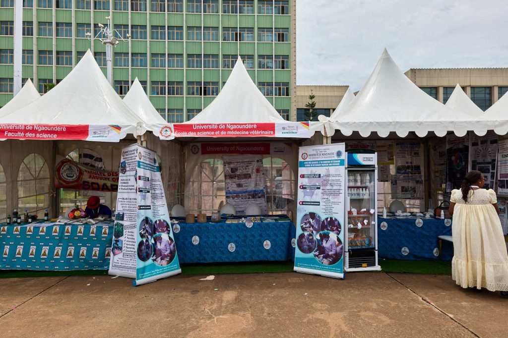 Some of the exhibition stalls at the 19th RUFORUM Annual General Meeting in Yaoundé, Cameroon.