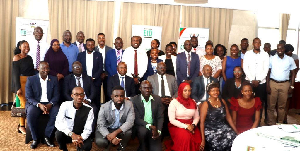 Participants in a group photo after the closing ceremony. Sheraton Hotel, Kampala Uganda.