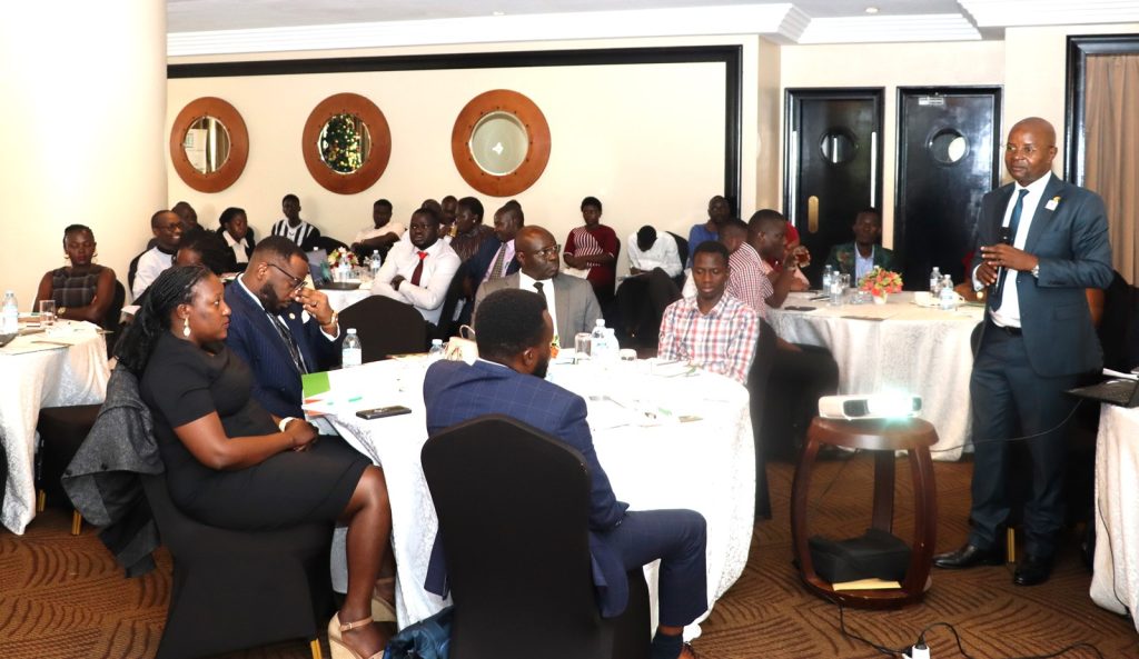 Prof. Edward Bbaale contributing during the discussions.