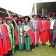 Staff of the School of Business congratulate their colleague Diana Sekiboobo who graduated with a PhD. 74th Graduation Ceremony, Day 3, 31st January 2024, College of Business and Management Sciences (CoBAMS), Freedom Square, Makerere University, Kampala Uganda, East Africa.