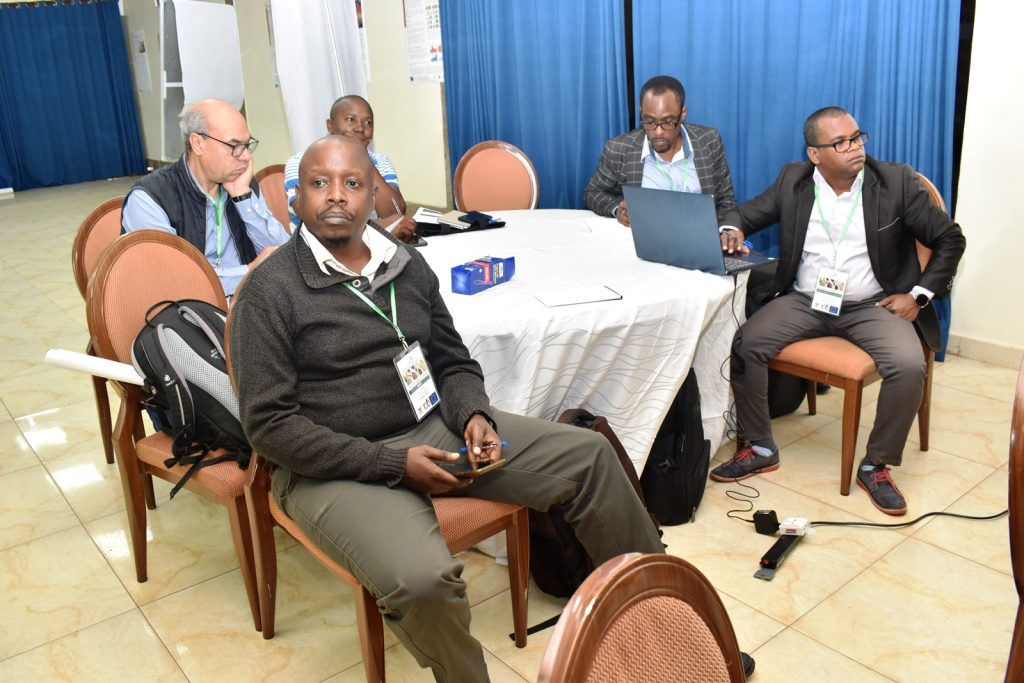 Participants following the proceedings. FoodLAND Project 4th Annual Meeting, 18th-20th January 2024, Hotel Africana, Kampala Uganda, East Africa.