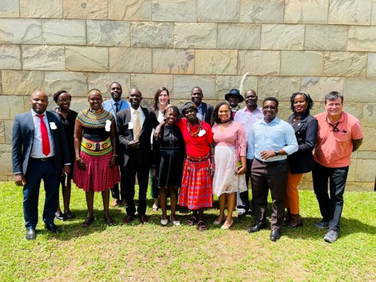 Participants join in a group photo after the The 2nd Diversity, Equity, Inclusion and Accessibility Kimeza engagement at the USAID Mission, Uganda on 30th January 2023. Photo: RAN. Makerere University School of Public Health, Kampala Uganda, East Africa.