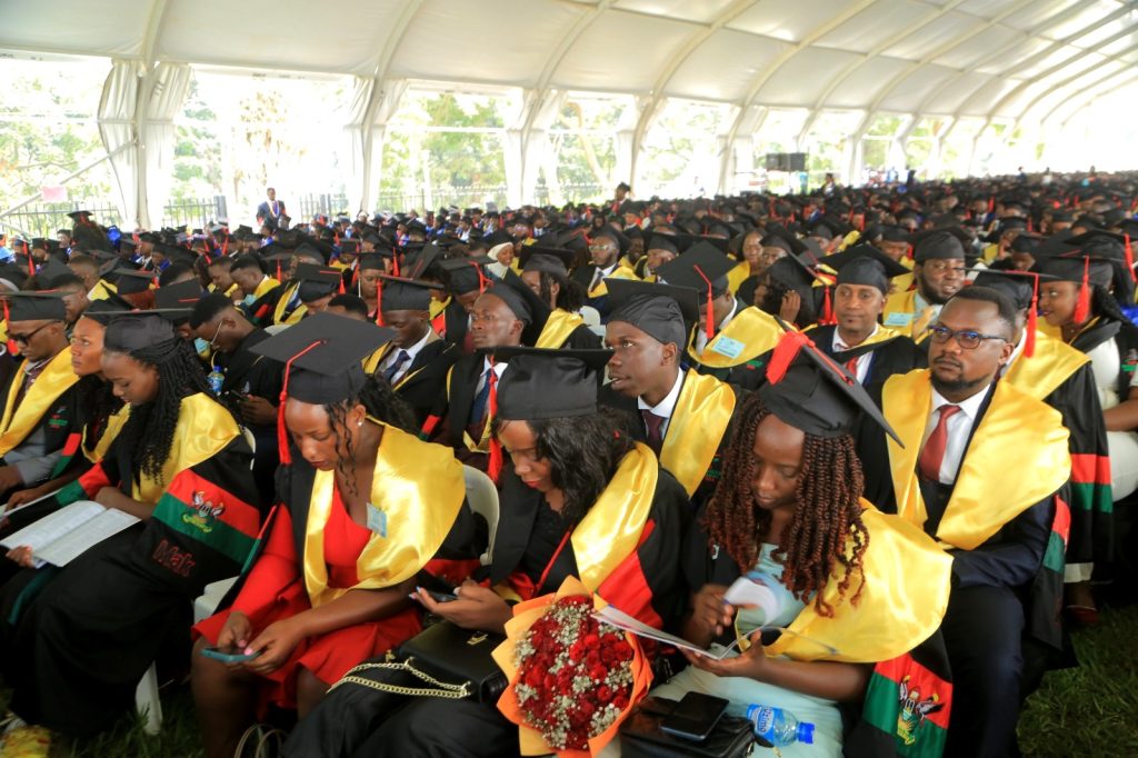Some of the graduands from the College of Computing and Information Sciences. 74th Graduation Ceremony, Day 3, 31st January 2024, College of Computing and Information Sciences (CoCIS), Freedom Square, Makerere University, Kampala Uganda, East Africa.