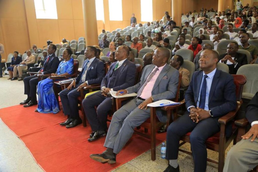 A section of participants attending the celebration. Department of African Languages, School of Languages, Literature and Communication International Mother Language Day Conference, Launch of Sir Edward Muteesa II Museum, on 21st February 2024, No. 95 Quarry Road & Yusuf Lule Central Teaching Facility Auditorium, Makerere University, Kampala Uganda, East Africa. 