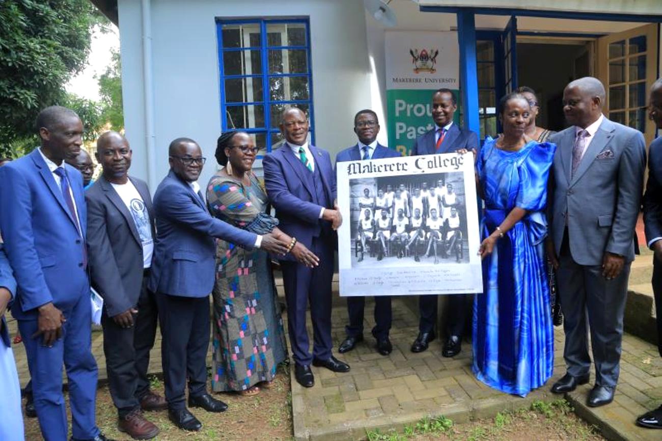 Officials from Buganda Kingdom and Makerere University top management at the occassion of inaugurating the Sir Edward Muteesa II Museum at Makerere. Department of African Languages, School of Languages, Literature and Communication International Mother Language Day Conference, Launch of Sir Edward Muteesa II Museum, on 21st February 2024, No. 95 Quarry Road & Yusuf Lule Central Teaching Facility Auditorium, Makerere University, Kampala Uganda, East Africa.