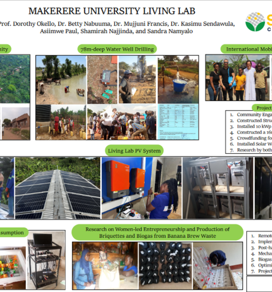 A Poster of the TUM SEED Centre Makerere University Living Lab. College of Engineering, Design, Art and Technology (CEDAT), Kampala Uganda, East Africa.