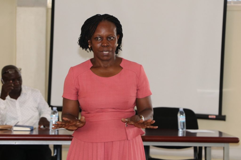 Dr. Joanne Kisaka facilitated the career session. Career Guidance Session for Finalists, 5th April 2024, the Centre for Biosecurity and Global Health (CEBIGH), College of Veterinary Medicine, Animal Resources and Biosecurity (CoVAB), Makerere University, Kampala Uganda, East Africa.