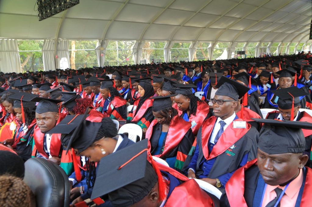 A section of CoVAB students at the 74th Graduation Ceremony at Freedom Square, January 2024. 74th Graduation Ceremony, Day 3, 31st January 2024, Freedom Square, Makerere University, Kampala Uganda, East Africa.