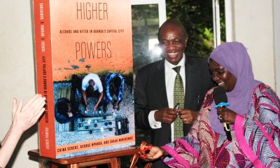 Dr. Hafsa Lukwata, the Assistant Commissioner for Health Mental Health and Center of Substance Abuse at the Ministry of Health, launches the book on behalf of the Permanent Secretary, Dr. Diana Atwine on 26th April 2024. Launch of Higher Powers: Alcohol and After in Uganda's capital city book by Sarah Namirembe, George Mpanga and UVA's Associate Professor China Scherz, 26th April 2024, Conference Hall, School of Food Technology, Nutrition and Bioengineering, CAES, Makerere University, Kampala Uganda, East Africa.