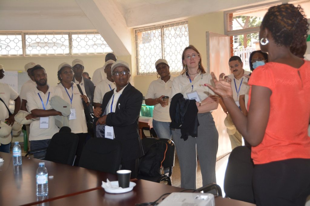 The Team visiting the labs at CEBIGH at CoVAB. Consortium of Seven Sub-Saharan countries; Senegal, Ghana, Nigeria, the Democratic Republic of the Congo, Ethiopia, Sudan and Uganda, Leipzig University Germany, 5-year intervention aimed at building the capacity of improved, sustainable, and locally–led management of antimicrobial resistance (AMR) and Neglected Tropical Diseases (NTDs), Africa One Health Network for Disease Prevention (ADAPT), Project Launch, College of Health Sciences (CHS) and the College of Veterinary Medicine, Animal Resources and Biosecurity (CoVAB), Visit to CEBIGH, 15th May 2024, Makerere University, Kampala Uganda, East Africa.