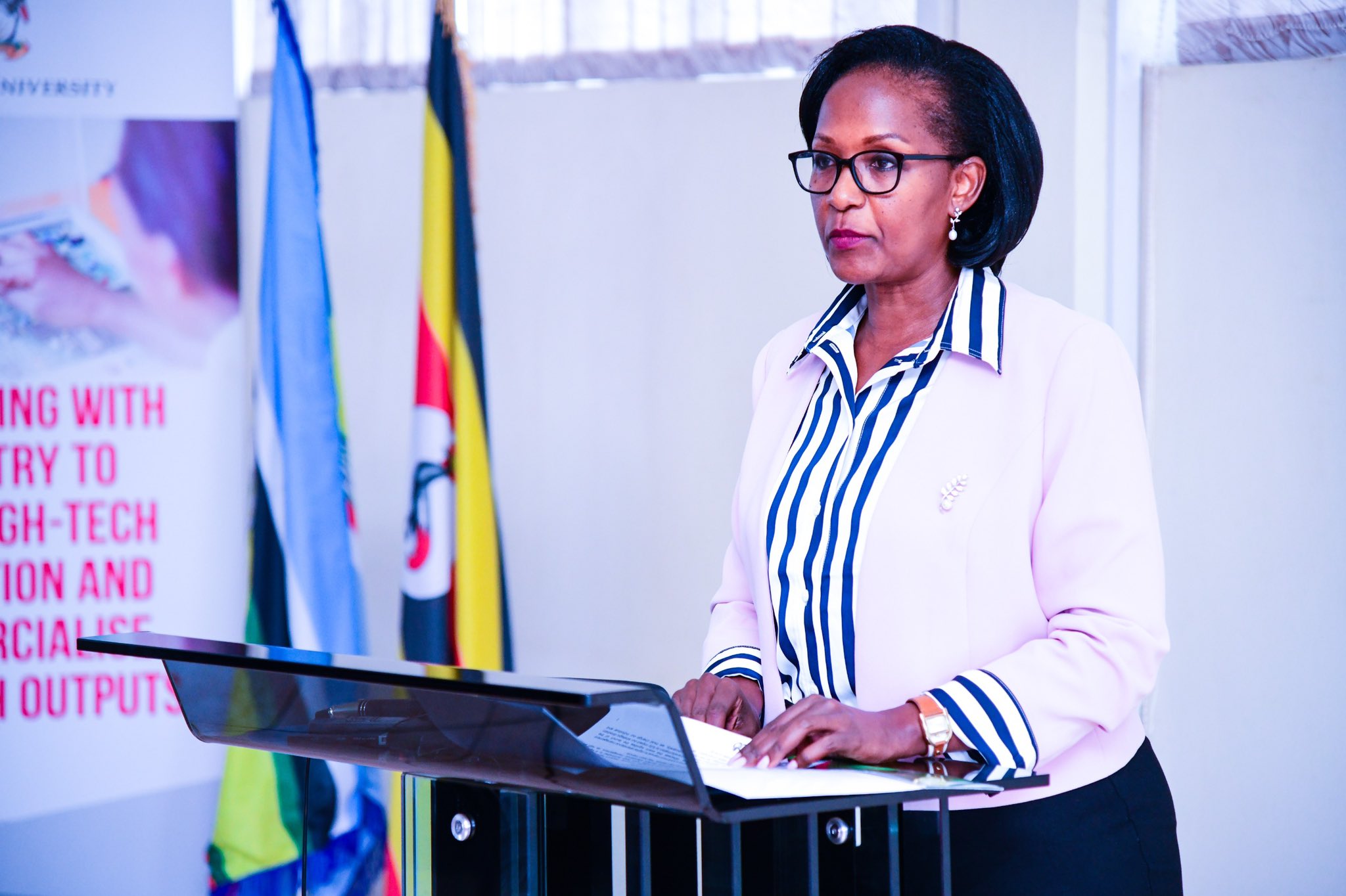 Mrs. Lorna Magara requested all staff and students to embrace the system. Launch of the staff and students attendance management system by Chairperson of Council, Mrs. Lorna Magara, 3rd May 2024, Conference Room, Level 4, College of Computing and Information Sciences (CoCIS), Makerere University, Kampala Uganda, East Africa.