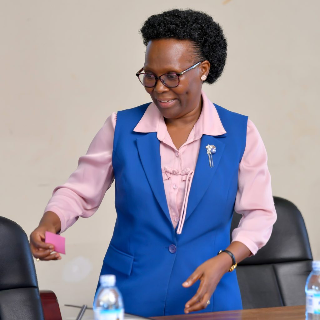 The Manager GAMSU, Prof. Sylvia Nannyonga-Tamusuza. Gender Mainstreaming Directorate (GMD) training of female staff on leadership skills under Mak-RIF project titled; Enhancing Women’s Participation and Visibility in Leadership and decision-making organs of Public Universities in Uganda through Action Research. Workshop 28th-29th May 2024, theme: ‘Building and Sustaining a critical mass of potential women leaders at Makerere University’, Senate Conference Hall, Senate Building, Makerere University, Kampala Uganda, East Africa.