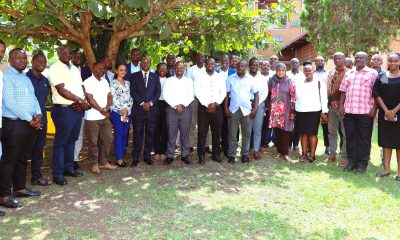 Prof. Edward Bbaale (Centre in suit) with Participants at the launch of the training. Public Investment Management Centre of Excellence (PIM CoE), College of Business and Management Sciences (CoBAMS), Makerere University, Kampala Uganda, East Africa five-day intensive training program for over 30 public officers from various government agencies, Jinja, 1st-5th July 2024.