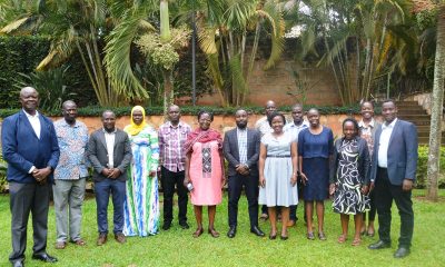 Participants take off time for a group picture during the stakeholder engagement introducing the use Case studies as a teaching methodology. Department of Environmental Management, College of Agricultural and Environmental Sciences, Makerere University, Kampala Uganda, Case studies as a teaching methodology stakeholder engagement, 22nd August 2024, Esella Hotel Wakiso.