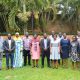 Participants take off time for a group picture during the stakeholder engagement introducing the use Case studies as a teaching methodology. Department of Environmental Management, College of Agricultural and Environmental Sciences, Makerere University, Kampala Uganda, Case studies as a teaching methodology stakeholder engagement, 22nd August 2024, Esella Hotel Wakiso.