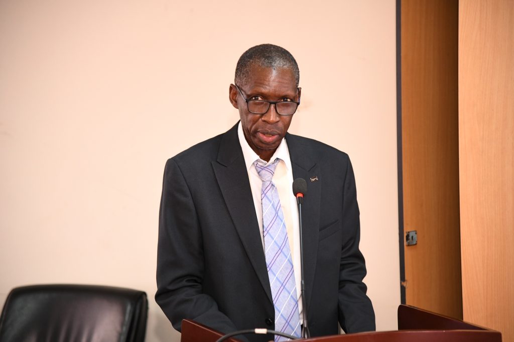 Prof. Anthony Muwagga Mugagga, Principal of the College of Education and External Studies. Transformative Education and Lifelong Learning for Sustainable Growth (TELLS) conference, NORHED II (2021-2026), College of Education and External Studies (CEES), "Future Ready Classrooms: Technologies and Strategies for Student Success in the 21st Century," 7th-8th August 2024, The Conference Room, Level 2, Block B, College of Business and Management Sciences (CoBAMS), Makerere University, Kampala Uganda, East Africa.