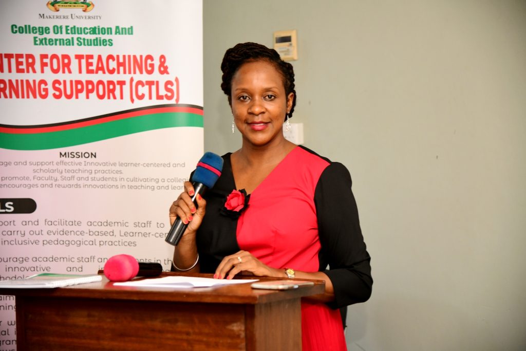 Centre for Teaching and Learning Support (CTLS), Dr Dorothy Ssebowa Kyagaba. College of Education and External Studies (CEES), Public Speaking Short Course for Twenty-five officials from the office of the parliamentary budget at the Parliament of Uganda, Certificate Award Ceremony, 17th May 2024, Senate Conference Hall, Makerere University, Kampala Uganda, East Africa.