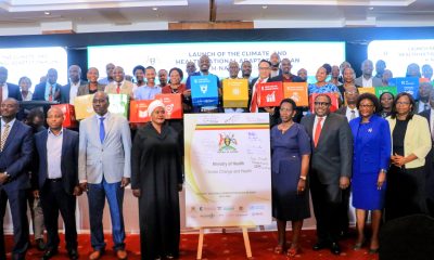 MoH Partners in a group photo at the launch of the H-NAP. Makerere University School of Public Health (MakSPH) at the Ministry of Health launch of the National Climate Change Health National Adaptation Plan (H-NAP), 22nd August 2024, Sheraton Kampala Hotel, Kampala Uganda, East Africa.