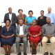 Attendees in a group photo after the handover ceremony. Handover of the College of Humanities and Social Sciences (CHUSS) Bursar Office from Ms. Joseline Biganja to Mr. Michael Mbaine, 6th August 2024, CHUSS Smart Room, Makerere University, Kampala Uganda, East Africa.