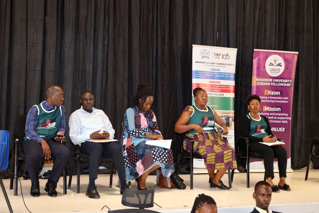 Some of the CoBAMS staff at the orientation. Freshers Orientation for Academic Year 2024/2025, College of Business and Management Sciences (CoBAMS), 6th August 2024, Yusuf Lule Central Teaching Facility, Makerere University, Kampala Uganda, East Africa.