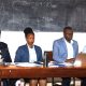 Left to Right: Dr. Peninah Agaba, Dr. Allen Kabagenyi, Dr. Stephen Wandera and Dr. Patricia Ndugga at the Freshers Orientation. School of Statistics and Planning, College of Business and Management Sciences (CoBAMS), Makerere University, Kampala Uganda, East Africa, Freshers Orientation 12th August 2024.