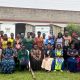 Participants pose for a group photos. Dr. Hellen Namawejje, Department of Statistical Methods and Actuarial Sciences, College of Business and Management Sciences (CoBAMS), Makerere University, Kampala Uganda, East Africa, Financial Awareness and Literacy Leadership (FAAL) project, empowering rural women with the knowledge and skills needed to achieve financial independence, research dissemination, 31st July 2024, Luweero District, Uganda, East Africa.