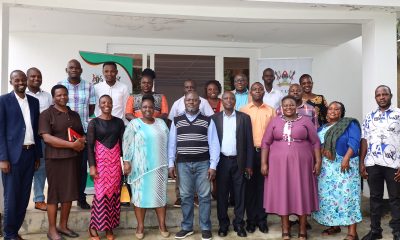 A group photo of district officials from Mbale and the research team. School of Business, College of Business and Management Sciences (CoBAMS), Makerere University, Kampala, Uganda, East Africa partnership with United Nations Capital Development Fund (UNCDF) to undertake a study on “Enabling new Cites to Access Private Capital for Local Investments.” for Arua and Mbale Cities, research dissemination, 1st August 2024, Mbale City. Research Team Lead: Dr. Yusuf Kiwala.