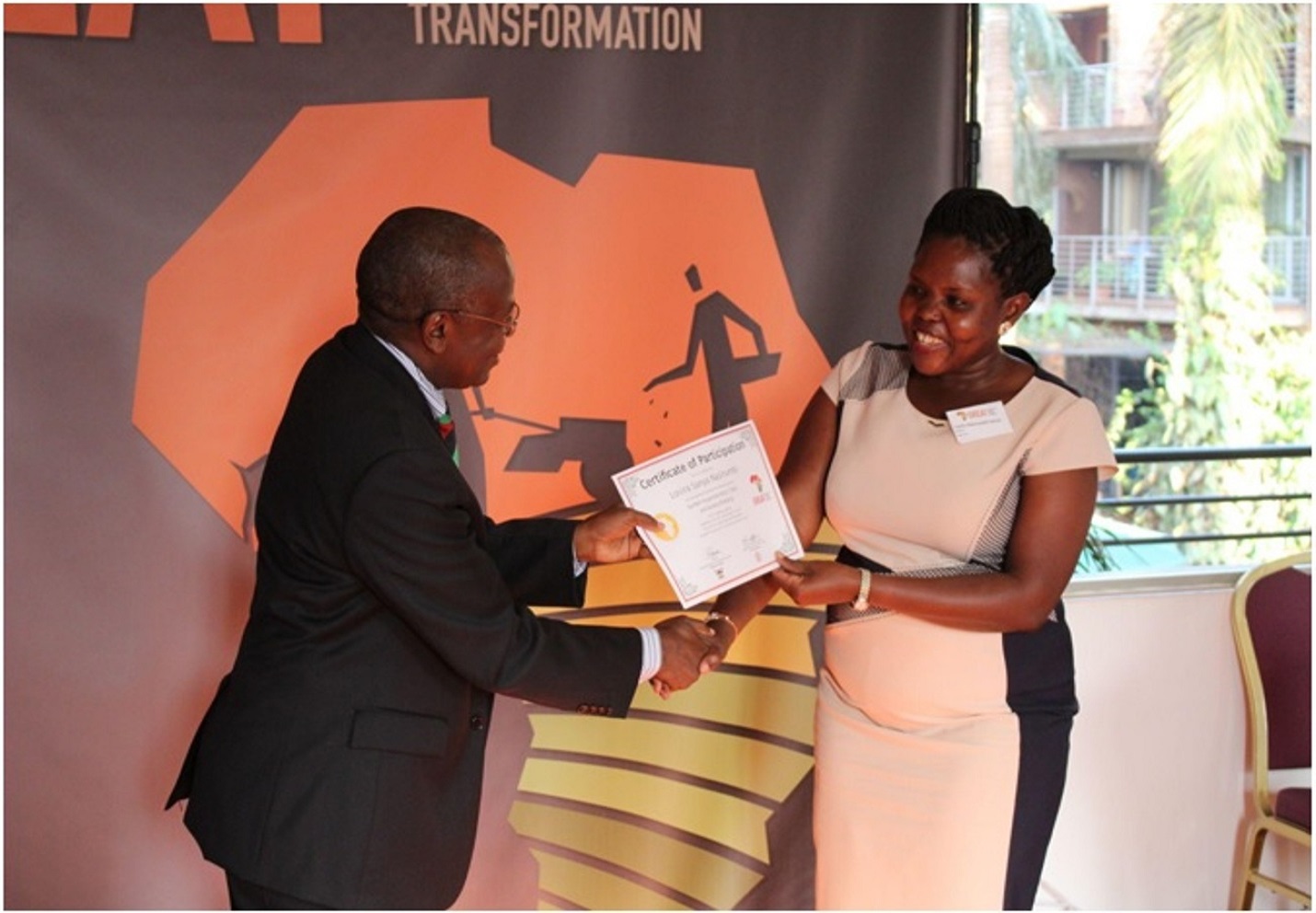 Dr Losira Nasirumbi Sanya, currently a Lecturer in the Department of Extension and Innovation Studies and Associate P.I of the GREAT Project (R), receives the GREAT Course certificate from Prof. Bernard Bashaasha, former Principal of CAES (2017) Makerere University and the CGIAR, in August 2024, renewed their Memorandum of Understanding (MoU) to accelerate efforts to create more inclusive agricultural systems in Africa with funding of US$ 99,935 through the CGIAR GENDER Impact Platform. Kampala Uganda, East Africa.