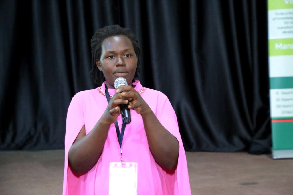 One of the farmers gives a moving testimony on how the skills acquired from the project have transformed her farming business and made her life better. Funded to the tune of 7 million euros by the European Commission within the Horizon 2020 programme, and led by Alma Mater Studiorum – University of Bologna (Italy), FoodLAND project Research Dissemination for Wakiso District, 29th July 2024, School of Food Technology, Nutrition and Bioengineering, Conference Hall, Makerere University, Kampala Uganda, East Africa.