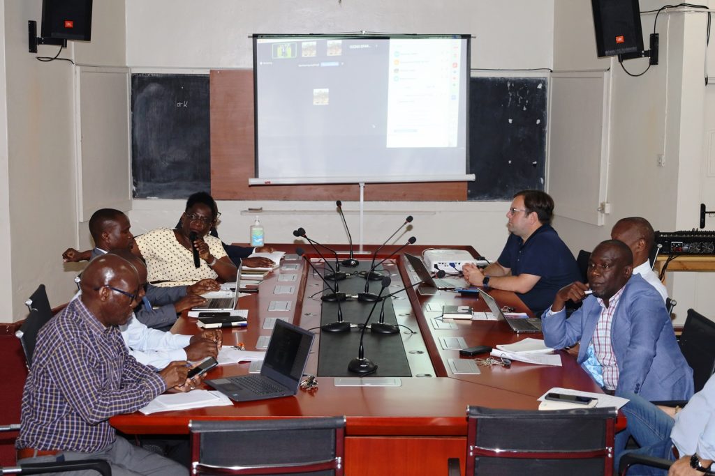 Dr. Leah Sikoyo, Dr. Reymick Oketch, Dr. Badru Musisi, Dr. Nicholas Itaaga, and Dr. Michael Gallagher. School of Education, Department of Languages at Makerere University, Kampala Uganda, East Africa, workshop aimed at enhancing the research skills of PhD students “Moving from Raw Data to Reporting Findings in Educational Research,” 30th August 2024.