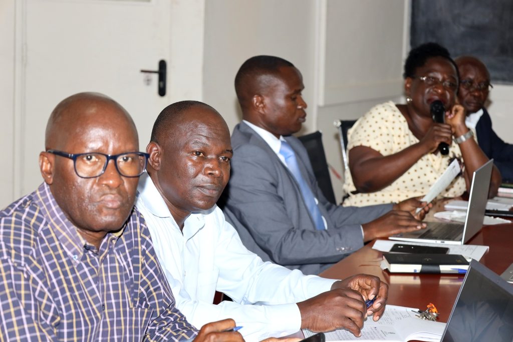 Dr. Leah Sikoyo, Dr. Reymick Oketch, Dr. Badru Musisi, Dr. Nicholas Itaaga. School of Education, Department of Languages at Makerere University, Kampala Uganda, East Africa, workshop aimed at enhancing the research skills of PhD students “Moving from Raw Data to Reporting Findings in Educational Research,” 30th August 2024.