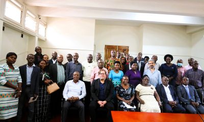 Participants in a group photo. School of Education, Department of Languages at Makerere University, Kampala Uganda, East Africa, workshop aimed at enhancing the research skills of PhD students “Moving from Raw Data to Reporting Findings in Educational Research,” 30th August 2024.