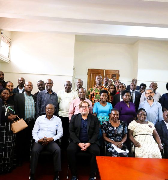 Participants in a group photo. School of Education, Department of Languages at Makerere University, Kampala Uganda, East Africa, workshop aimed at enhancing the research skills of PhD students “Moving from Raw Data to Reporting Findings in Educational Research,” 30th August 2024.