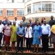 Participants pose for a group photo with the facilitators from University of Edinburgh - Dr. Michael Gallagher and Dr. Peter Evans. Specialized training on research methodology and the presentation of research findings as part of the Digital Education Practitioner Networks, supported by the MasterCard Foundation Scholars Program, in collaboration with the University of Edinburgh, 1st-3rd September 2024, College of Business and Management Sciences (CoBAMS) Conference Room, Makerere University, Kampala Uganda, East Africa.