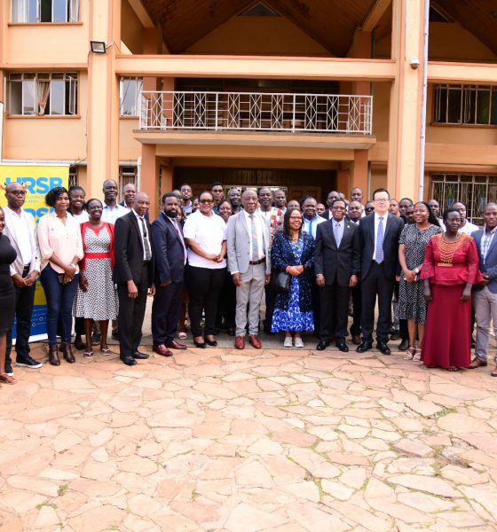 Participants pose for a group photo during the WIPO roving seminar held at Makerere University on 6th September 2024. World Intellectual Property Organisation (WIPO) roving seminar, calling for effective utilisation of the International Patent System by Universities in Uganda, held in collaboration with the Uganda Registration Services Bureau (URSB), Senate Conference Hall, Makerere University, Kampala Uganda, East Africa, 6th September 2024.