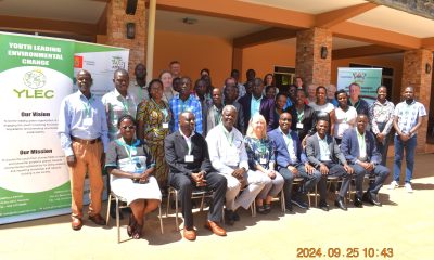 The Project team led by the PI Dr Anne Mette Lykke (seated 4th R) and lead Coordinator at Makerere, Prof. John Tabuti (seated 3rd L) at the workshop venue, Wash & Wills Hotel, Mbale City. College of Agricultural and Environmental Sciences (CAES), Makerere University, Kampala Uganda, East Africa, DANIDA-funded Agroforestry for People, Ecosystems and Climate Change (AfPEC) project (March 2024-April 2029) focusing on Mt. Elgon Highlands in Eastern Uganda Inception Meeting in Mbale City, 25th-26th September 2024.