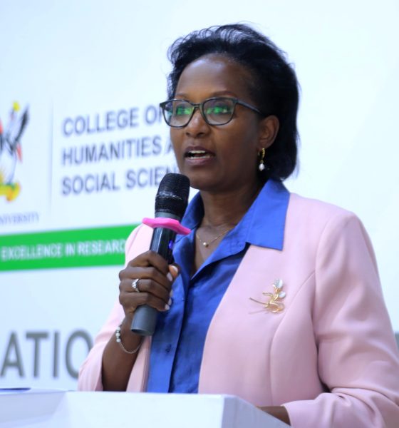 The Chairperson of Makerere University Council, Mrs. Lorna Magara officiating at the opening of the conference. Makerere University College of Humanities and Social Sciences (CHUSS) Centre of Excellence in Research, Teaching and Learning (CERTL) International Conference, Fairway Hotel, Kampala Uganda, East Africa. 14th November 2024.