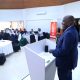 Prof. Fred Masagazi-Masaazi, Chair of the Mak RIF Grants Management Committee addresses the conference. Makerere University College of Humanities and Social Sciences (CHUSS) Centre of Excellence in Research, Teaching and Learning (CERTL) International Conference, Fairway Hotel, Kampala Uganda, East Africa. 15th November 2024.