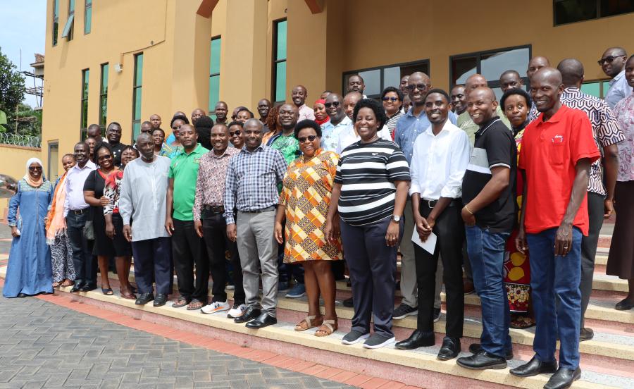 Participants pose for a group photo on Day 2 of the CHUSS Retreat. Makerere University College of Humanities and Social Sciences (CHUSS) Staff Retreat, 1st-2nd November 2024, Nican Resort Hotel, Seguku Entebbe Road, Kampala Uganda, East Africa.