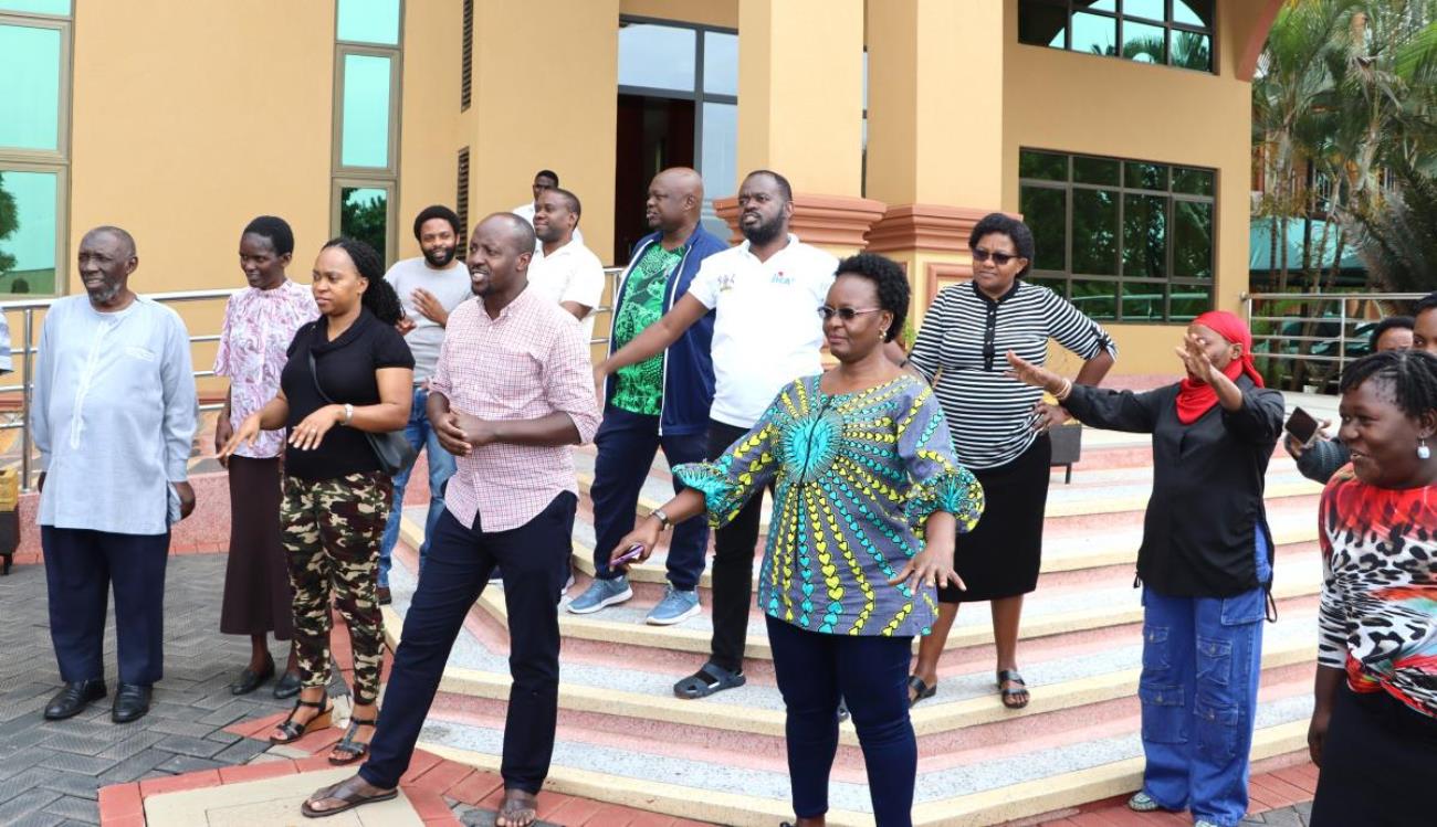 A section of staff during Kalema's lesson. Makerere University College of Humanities and Social Sciences (CHUSS) Staff Retreat, 1st-2nd November 2024, Nican Resort Hotel, Seguku Entebbe Road, Kampala Uganda, East Africa.