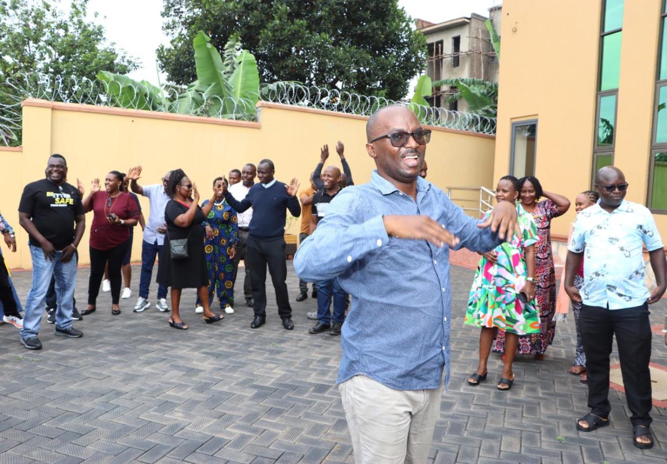 Ivan Kalema with staff - lesson in progress. Makerere University College of Humanities and Social Sciences (CHUSS) Staff Retreat, 1st-2nd November 2024, Nican Resort Hotel, Seguku Entebbe Road, Kampala Uganda, East Africa.