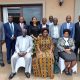 The Minister, Hon. Judith Nabakooba joined participants of the stakeholder engagement for a photo. College of Business and Management Sciences (CoBAMS), Makerere University inception workshop of the "Land Market, Use Patterns, and Relations in Uganda" study, 6th November 2024, Mestil Hotel, Kampala Uganda, East Africa.