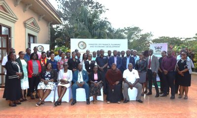 Group photo of the participants and trainers. Public Investment Management Centre of Excellence (PIM CoE) at Makerere University, in partnership with the Ministry of Finance, Planning & Economic Development (MoFPED), intensive training program aimed at enhancing public officers' skills in assessing the financial implications of proposed policies and legislation, 5th November 2024, Lake Victoria Serena Golf Resort, Kigo, Wakiso, Uganda, East Africa.