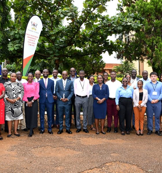 A group photo of the participants. Public Investment Management (PIM) Centre of Excellence, College of Business and Management Sciences (CoBAMS), Makerere University, Kampala Uganda, East Africa advanced capacity-building training on Economic and Stakeholder Analysis commencement, 25th November 2024.