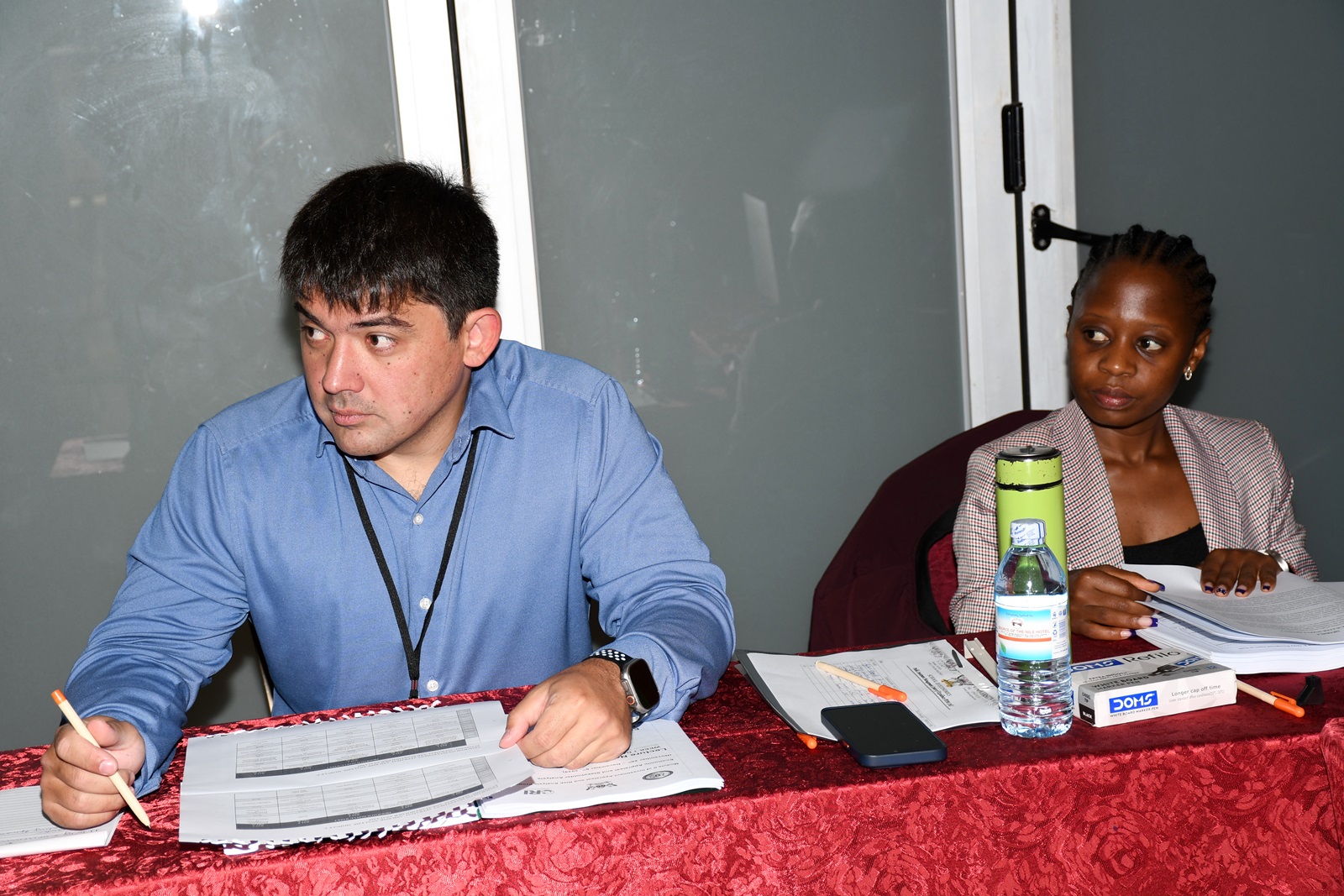 Some of the participants follow proceedings. Public Investment Management (PIM) Centre of Excellence, College of Business and Management Sciences (CoBAMS), Makerere University, Kampala Uganda, East Africa advanced capacity-building training on Economic and Stakeholder Analysis commencement, 25th November 2024.